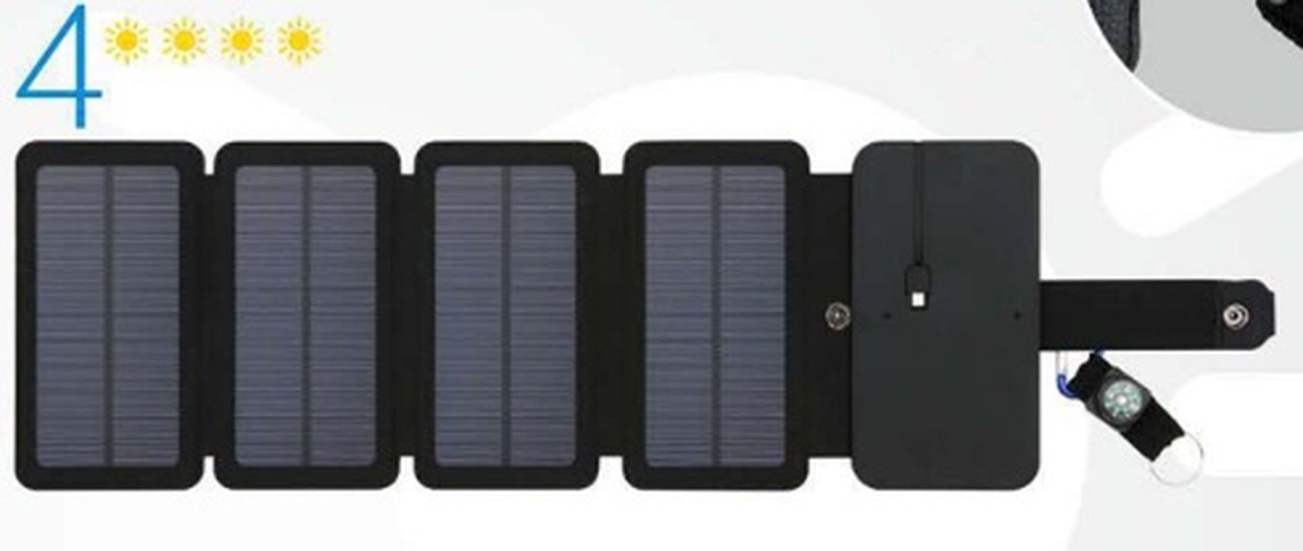 Outdoor Folding Solar Panel Charger Portable 5V 2.1A USB Output Devices Camp Hiking Backpack Travel Power Supply for Smartphones